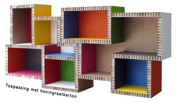 Armoire en carton nid d'abeilles