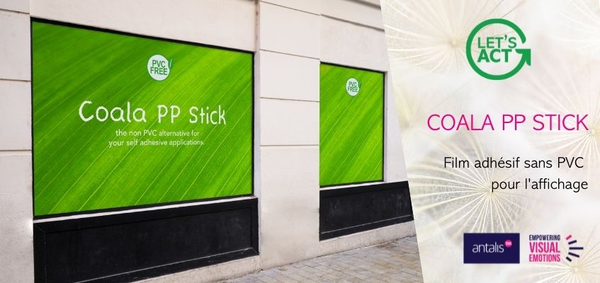 Coala PP Stick, film adhésif sans PVC  pour l'affichage