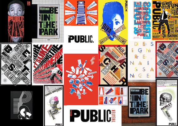 Voorbeeld van werk van de designer Paula Scher