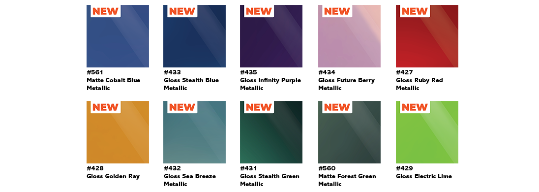 10 nieuwe kleuren in het Arlon PCC assortiment