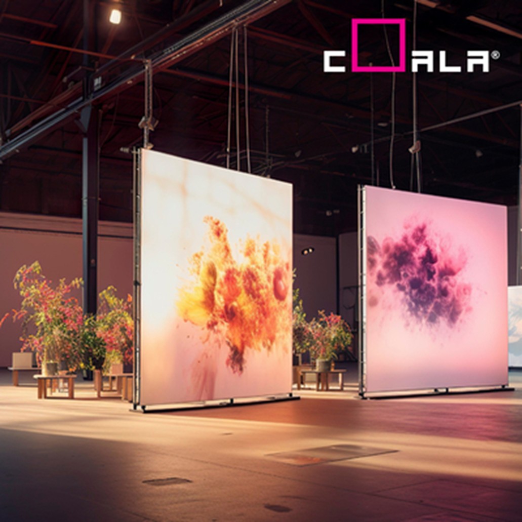 Toepassing met Coala Textile Backlit City