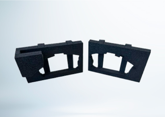 Mal van gerecycleerd non-cross-linked polyethyleenschuim