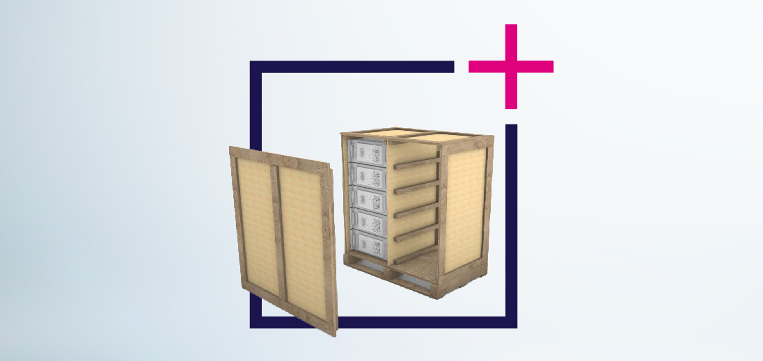 Solution d'emballage pour la protection et le transport de modules de batteries