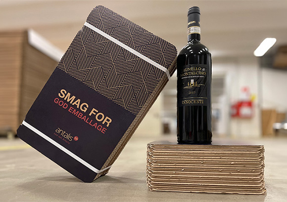 Coffret cadeau pour le vin en carton ondulé