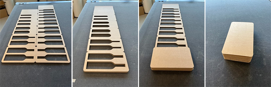 Boîte cadeau à partir d'un seul morceau de carton ondulé