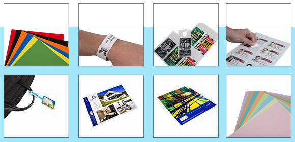 Bracelets, étiquettes pour valises, couvertures couleur Xerox Premium NeverTear