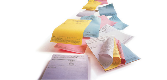 Applications Xerox carbonless