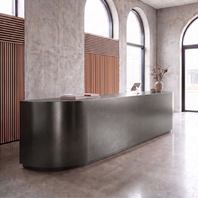 3M Di-Noc Film décoratif d'intérieur VM-1489 - Premium Metal - Hairline Metal, 1220 mm x 25 m