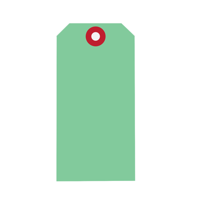 Etiketten Radium etiketten met versterkt oogje 60.00x120.00groen 225 g/m²