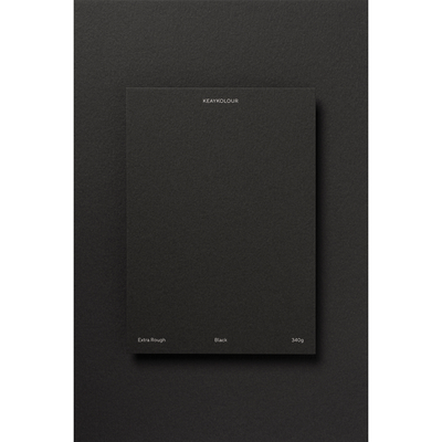 Keaykolour Extra Rough Black 340g/m² 700mm x 1000mm