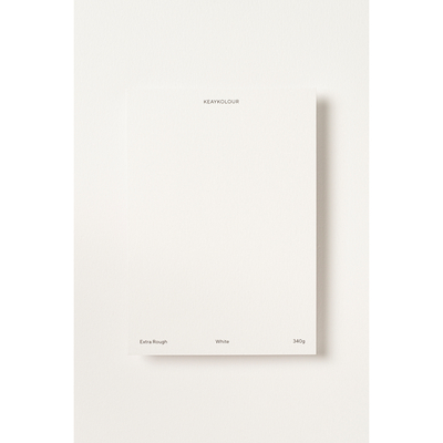 Keaykolour Extra Rough White 340g/m² 700mm x 1000mm ingeriemd FSC®