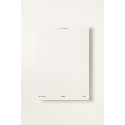Keaykolour Buckram White 340g/m² 700mm x 1000mm