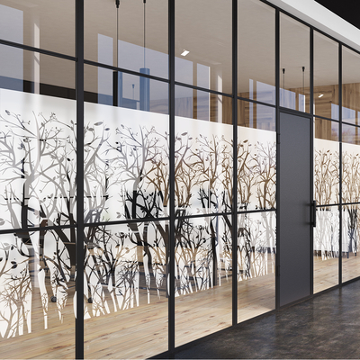 Film adhésif décoratif pour vitrage Motif forêt printannière Coala Windows Decor