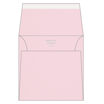 Enveloppe carrée 170 x 170 mm Olin Colours Baby Pink 120 g/m²