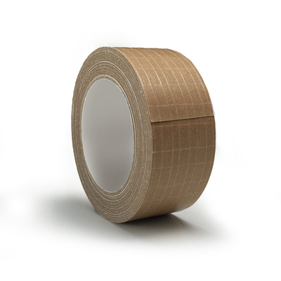 Ruban adhésif papier kraft armé chaîne et trame 50 mm x 25 m hotmelt