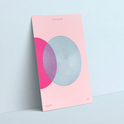 Papier Olin Colours Baby Pink 170g/m² 700mm x 1000mm