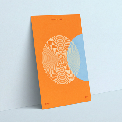 Papier Olin Colours Orange 120g/m² 700mm x 1000mm