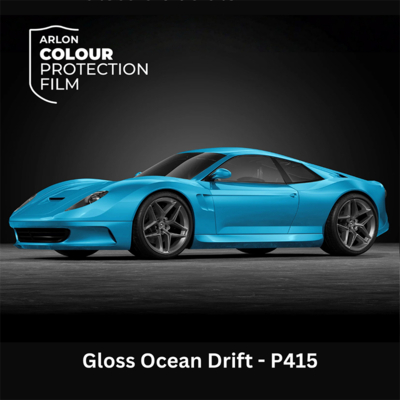 Gekleurde zelfklevende TPU folie voor lakbescherming, Arlon Colour Protection Film, P415 Gloss Ocean Drift glanzend, 1524mm x 18m