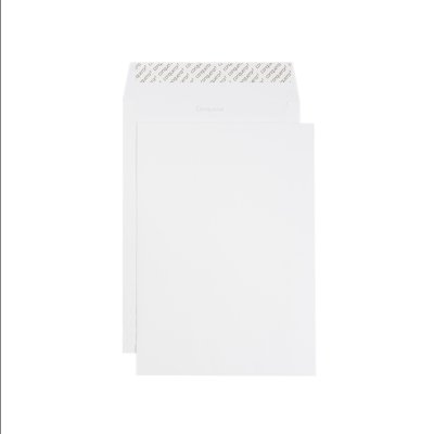 Pochette C4 Conqueror Wove Diamond White 120g/m², avec bande