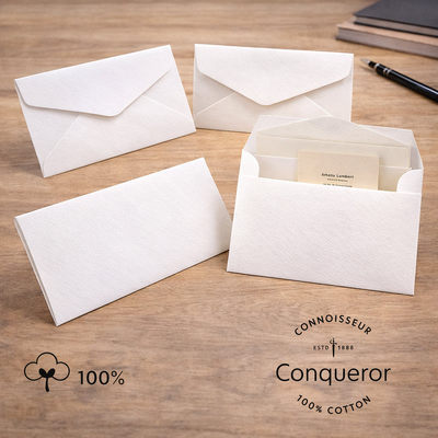 Conqueror Connoisseur Rag 100% cotton envelopes