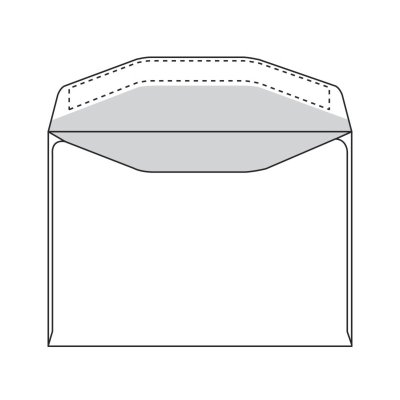 enveloppe Antalis Premium gommé blanc 80g 162x229mm boite  avec tarot bleu pointillé FSC®