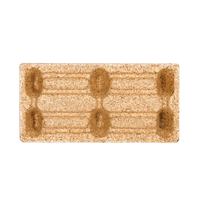 Palette en bois moulée Inka F 36 brun 400x800x130