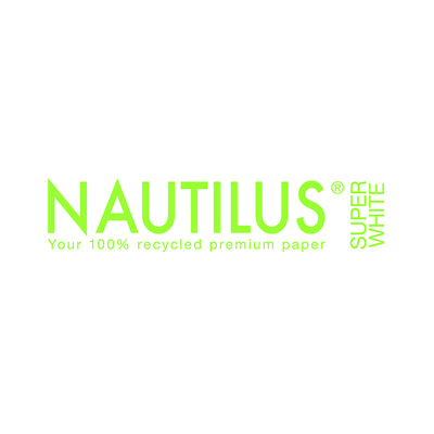envelop Nautilus SuperWhite Recycled Pulp (Hout) strip wit 100g 162x229mm doos met grijze puntjes binnendruk FSC®