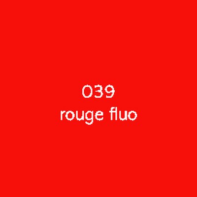 zelfklevende film Oracal 6510 fluorescent Permanente solvent lijm 039-rood fluo 154g 1260mm x 50m