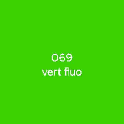 Adhésif de découpe Oracal 6510 069-vert fluo colle solvant permanent 110µm 1260 mm x 50 m