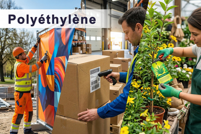 Polyethyleen – Water- en scheurbestendige synthetische folies, ideaal voor duurzame bewegwijzering en documenten.