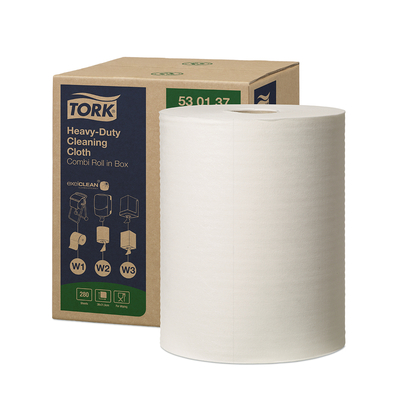Tork Premium Cloth 530 wit 320mm x 106m doos