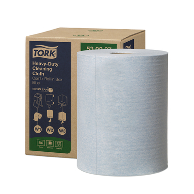 0 Tork Premium chiffon de nettoyage 530 bleu 320mm x 106m boite