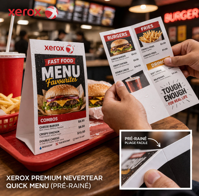 Xerox Premium NeverTear Quick Menu (pre-scored, easy fold)