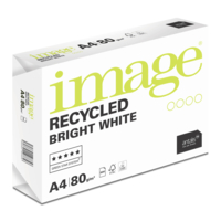 kopieerpapier Image Recycled BW Recycled Pulp (Hout) bright white 80g 210x297mm ingeriemd FSC®