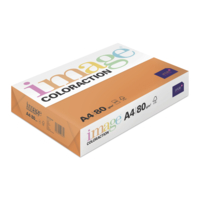 gekleurd papier Image Coloraction amsterdam/fel oranje 80g 210x297mm ingeriemd FSC®