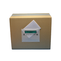 Pochette porte-docs Imp. Vert & Noir Document transparent 120 x 162 mm