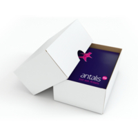 Boîte pour formats fond marbré blanc 450 g/m² format int. 305x215x50
