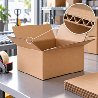 Caisse carton simple cannelure pour emballage, stockage et expédition de produits