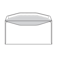 envelop Antalis Premium gegomd wit 80g 114x229mm doos met blauwe puntjes binnendruk FSC®