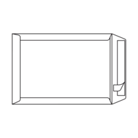 Pochette carton avec fermeture Classic Dos carton brun 120 g/m² 380x450