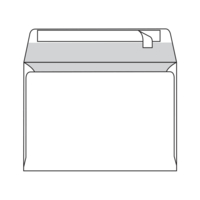 envelop Antalis Premium strip wit 80g 114x162mm doos met grijze binnendruk FSC®