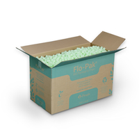 Opvulmateriaal Flo-Pak The Bio One licht groen doos met 150 liter