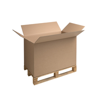 Palletdozen bruin Dubbelgolf BC-golf inw. Formaat 1185 x 785 x 670