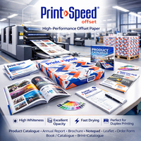 Print Speed Offset est une gamme de papier offset non couché d’excellente blancheur (CIE 161),