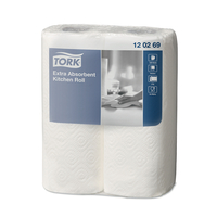 0 Tork Premium Kitchen Roll blanc 230mm x 15.4m boite