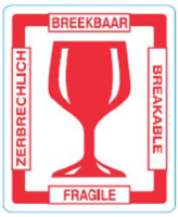 Printed Label - Breekbaar-glas-fragile