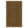 3M Di-Noc Film décoratif d'intérieur DW-2475MT - Dry Wood - Spécial mat, 1220 mm x 50 m