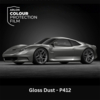 Gekleurde zelfklevende TPU folie voor lakbescherming, Arlon Colour Protection Film, P412 Gloss Dust glanzend, 1524mm x 18m