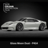 Gekleurde zelfklevende TPU folie voor lakbescherming, Arlon Colour Protection Film, P414 Gloss Moon Dust glanzend, 1524mm x 18m