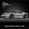Gekleurde zelfklevende TPU folie voor lakbescherming, Arlon Colour Protection Film, P437 Gloss Platinium Ghost glanzend, 1524mm x 18m
